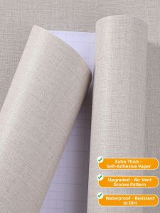 KEERMAN | Waterproof And Moisture-Proof Linen-like Wallpaper
