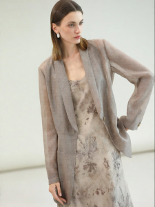 COCOBELLA | Autumn Style Mandarin Collar Long Sleeve Casual Work Blazer With Belt