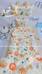 🌱MỀM MÁT🌱 Bộ Nệm Gối Cho Bé Đi Học Vải Lụa Lyocell Viscose Mềm Mịn Mát Kèm Túi Đựng _ Nemtot Bedding