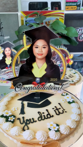 CUSTOMIZED UV STICKER ON ACRYLIC CAKE TOPPER (4 INCHES AND 6 INCHES)