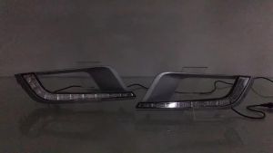 ROMADA | 2Pcs LED Fog Warning Lamp White DRL Daytime Driving Light Turn Signal Lights For Ford Ranger 2015 2016