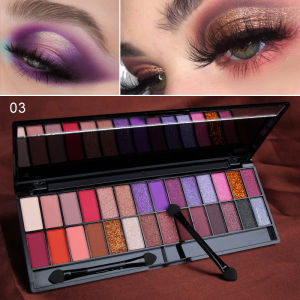28 Colors Eyeshadow Palette Matte Glitter Shimmer Eyeshadows Eye Shine Waterproof Make-up for women Korean Cosmetics Products