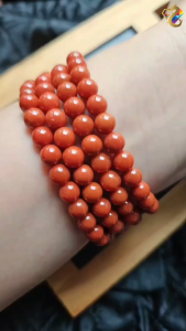 Collection Grade Old Mine Full Meat Nanhong Red Agate 108 Beads Necklace / Bracelet