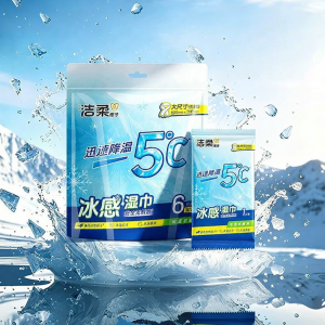 C&S | Cooling Sweat Towel Wipes 6 Sheets/bag