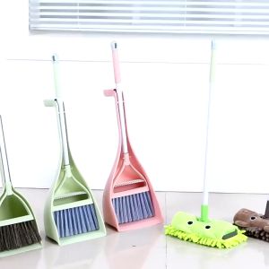 Children Dustpan Set Small Broom Mop Premium Soft Hair Simulation Kids Learning Sweeping Floor Cleaning Tools Combination Household Play-house Toys Gift