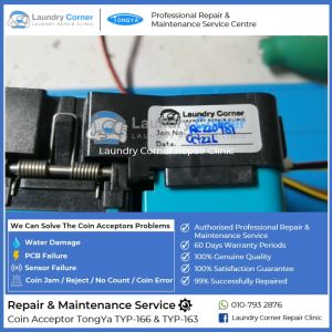 [*PM4Price*] Repair & Service | Coin Acceptor Coin Drop Tongya TYP166 & TYP163 | LG Speed Queen Huebsch Electrolux Fagor Dexter