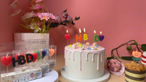 DINOSO Lilin Ulang Tahun Tulisan HBD Love Pastel Warna Warni / Candle Birthday Alphabet / Lilin Bentuk Huruf Love Warna Warni Untuk Hiasan Kue Ulang Tahun