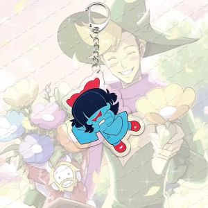 Bandai | Popular Video Game Deltarune Chapter 5 Keychain Flowers Charm Keychains for Accessorie Bag Pendant Jewelry Game Fans Gift