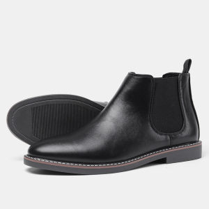 DTNOW Mens Chelsea Boots Comfortable fashionable Casual Boots Top Quality Handmade Shoes For Men