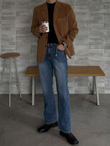 DAVID&ME | High Street American Straight Washed Blue Relaxed Loose Trousers