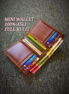 dompet kulit mini pria full kulit luar dalam-simple minimalis