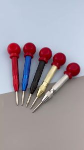 Automatic Center Punch with Grip Metal Wood Marking Tool Drilling Positioner Emergency Window Breaker