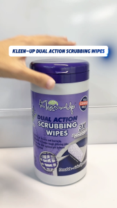 KLEEN-UP DUAL ACTION SCRUBBING WIPES 75S CANISTER x 6 CARTON FG-KU4128