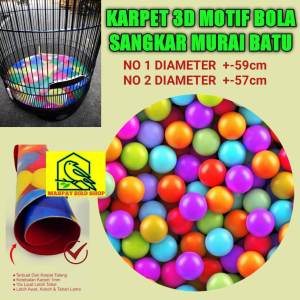 KARPET MURAI MOTIF BOLA KARPET SANGKAR MURAI NO 1 2 ALAS SANGKAR BURUNG MURAI KARPET KANDANG MURAI