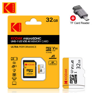 Kodak | Kodak High-Speed White TF Memory Card 32GB 64GB 128GB with Adapter High-Speed TF Memory Card for Tablet PC and Type-C Adapter