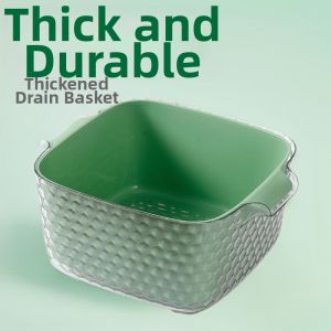 Double Layer Fruit and Vegetable Basket For Drainage