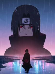 Bandai | Bộ Tranh Kim Cương Naruto Itachi Uchiha Red Moon Crow Anime Dán Đầy Đủ Hơn 45 Màu Kim Cương Vuông Acrylic Trang Trí Nhà Cửa