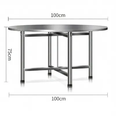 Keluojing | Portable Foldable Round Table for Home and Commercial 304 Stainless Steel