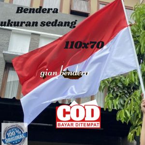 bendera merah putih sedang 110x70 cm bendera indonesia