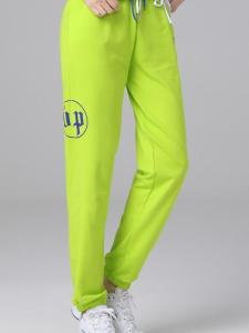 Simple Lock Buckle Womens Fitness Square Dance Pants Long Cotton Pure Color Waist Type mid Waist Legging Style Performance