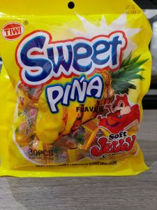 Sweet Pina Pineapple Flavor Soft Jelly Candy 30pieces By Tiwi 210g