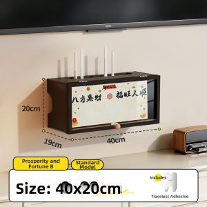 ZEDUO | Network Router Storage Organizer Cable & Socket Cover Box