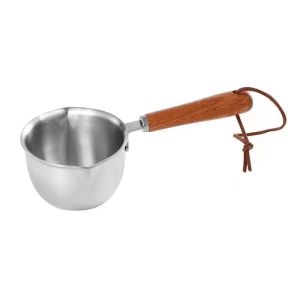 Multi-Functional Stainless Steel Small Pot for Hot Oil Kitchen Cooking Utensil Special Spoon for Oil Pouring And Heating