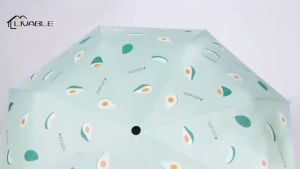 LIVABLE UV Protection Umbrella Automatic Folding Umbrellas Rain Sunscreen Umbrella Men Women Portable Travel Umbrellas