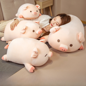 Super Soft Pig Doll Plush Toy Sleeping Companion Dolls Girls Birthday Gift Cute Stuffed Toys Dolls Hugging Pillow Bedtime Friend