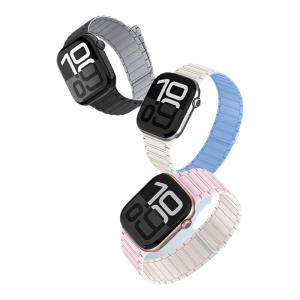 VOKAMO | Magnetic Breathable Silicone Watch Band for AppleWatch ultra2/1 Apple s11 iWatch10 S9