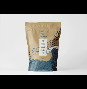 Cá Cơm Mờm Sữa Khô Sấy Cháy Tỏi 100gr Thương Hiệu Trí Anh Kiên Giang
