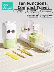 beedoll | Soft Bristle Kids Toothbrush Portable Travel Set