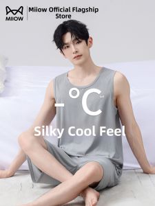 MiiOW | Cool Ice Silk Sleeveless Mens Sleepwear Set