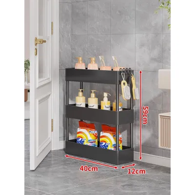 Narrow Space Rolling Storage Shelf