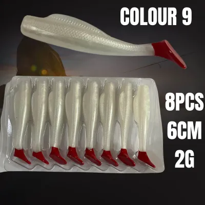 【8PCS 6cm 2g】Zman clone Soft Plastic fishing bait lure /Umpan casting haruan siakap toman