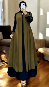 Gamis Azahra LD 120 Model Outer Terbaru Mewah dan Elegan 2025