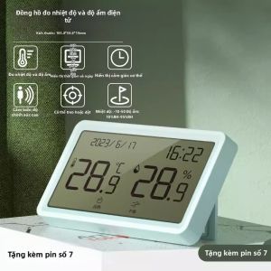 deli | Thermometer Hygrometer Đa Chức Năng Chính Xác Cao Cho Phòng Trẻ Em
