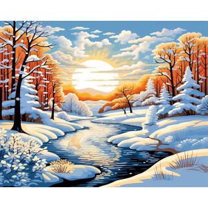 Oil Painting By Numbers Fairy Tale Country Landscape DIY Number Drawing Canvas Pictures By Numbers Home Decor Large Size