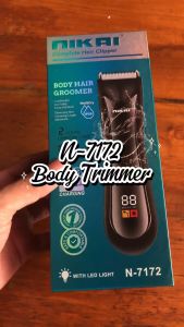 NIKAI N-7172 Body Trimmer Alat Cukur Bulu Kemaluan & Area Sensitif Multifungsi Alat Pangkas Rambut Tubuh Tahan Air Alat Grooming Pria Wanita Trimmer Tubuh Rechargeable Alat Cukur Bulu Tubuh