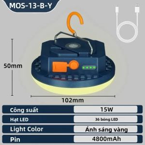 Đèn LED Có Thể Sạc Lại Đèn Lồng Khẩn Cấp Di Động Có Hút Từ Tính Cho Cắm Trại Ngoài Trời Chợ Đêm Bóng Đèn Đèn Pin