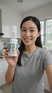 Milk Calcium Less Sweet milk candy for Kids Thai | Multivitamin A B C D Zinc Omega-3 (DHA) | Strong Bones Brain Development & Immunity Boost | Delicious Milk Flavor for Healthy Growth