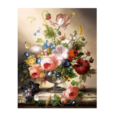 Rose ดอกไม้ CROSS Stitch ห้องนั่งเล่นแฟชั่น DIY ชุดเย็บปักถักร้อย 11CT 9CT พิมพ์เย็บปักถักร้อยวัสดุด้ายฝ้ายชุด