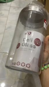 LỌ HŨ THỦY TINH DELI 1650ML NẮP XOÁY INOX SIÊU CHẮC  ĐỰNG GIA VỊ