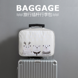 Suitcase with Bag New Short Distance Business Bag Can Cover Trolley Case Travel Bag Pannier Bag Portable Pouch