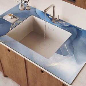 Kitchen Countertop Diatom Mud Absorbent Pad Sink Mat Kitchen Water Insulation Mat Cutting Sink Water Draining Pad