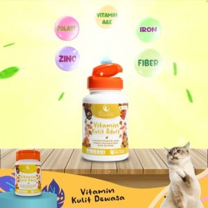 Olive Care Vitamin Kucing MASALAH KULIT DEWASA untuk Bulu Rontok Jamur Kutu Scabies Ringworm Ruam dan Obat Sakit Radang Kulit Jamuran Ampuh Murah Cacing Cacingan Tambang Adult