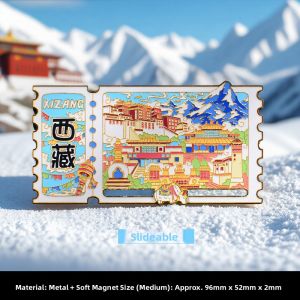 Tibet Travel Souvenir Magnetic Fridge Magnet 2026 New Creative Cultural Relics Potala Palace Memorabilia Lhasa Art Crafts