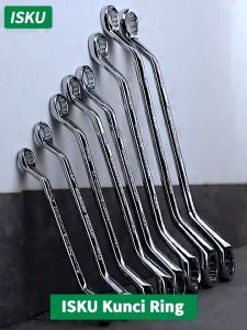 ISKU Set Kunci Ring Pas 8mm-27mm Alat Perkakas Tools Kunci Ring Pas/Kunci Ring set lengkap