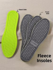 XIANZHAO | Mens Winter Ultra-Thin Warm Fleece Lined Shoe Inserts Breathable Sweat Absorbent Anti-Odor Leather Shoes Insoles Special Use