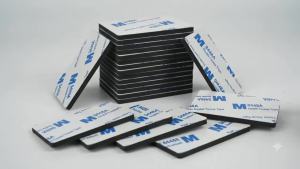 48Pcs Black Heavy Duty Double Sided Tape 1.96x1.18 Inch Strong Self Adhesive Foam Pads for Walls Removable & Waterproof